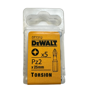 DT7212 Torsion Bits PZ2 x 25mm (Pack 5)