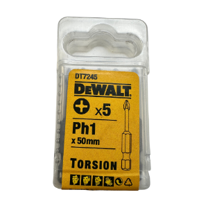 DT7245 Torsion Bits PH1 x 50mm (Pack 5)