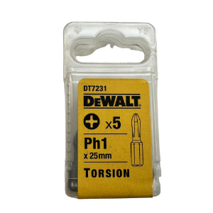 DT7231 Torsion Bits PH1 x 25mm (Pack 5)