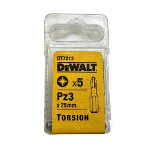 DT7213 Torsion Bits PZ3 x 25mm (Pack 5)