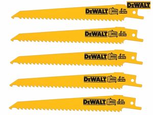 Bi-Metal Reciprocating Blade for Wood with Nails 152mm Pack of 5