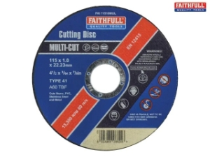 Multi-Purpose Cutting Discs 115 x 1.0 x 22.23mm (Pack 10)